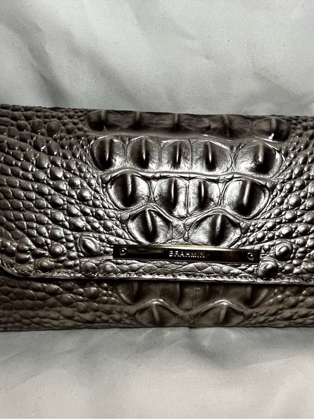 Brahmin Chardonnay Melbourne Leather Checkbook Wallet